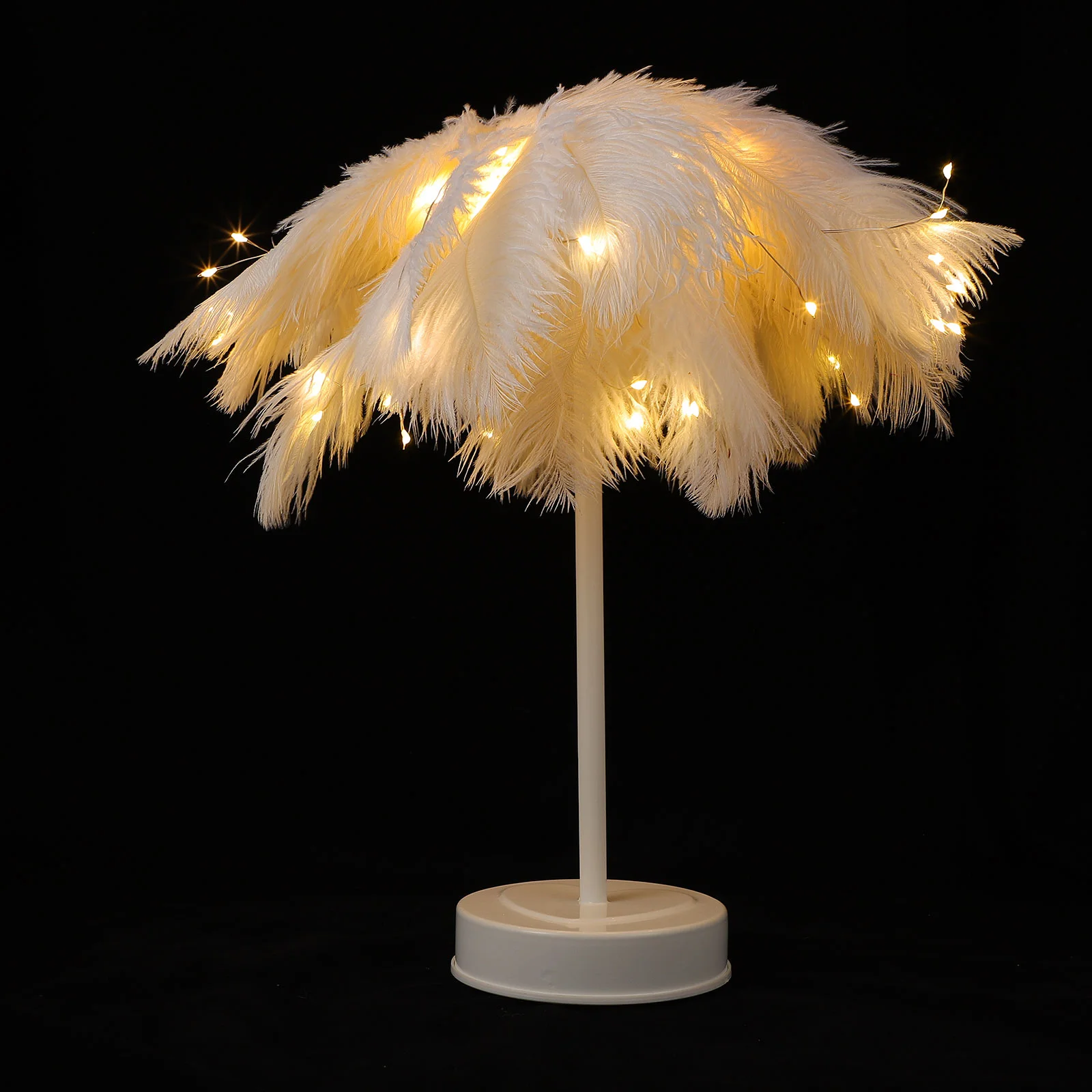 

Lampbedside Desktop Reading Bedroomnight Table Gifts Wedding Party Decoration Desk Adornment Lighting White Romantic