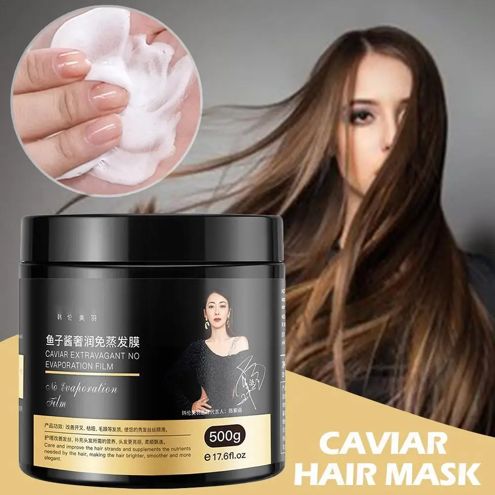 

Caviar Hair Mask Repair Dry and Frizzy Non-Sleeping Conditioner No Extravagant Hair Mask Soft Caviar Evaporation Mask Hair U9K3