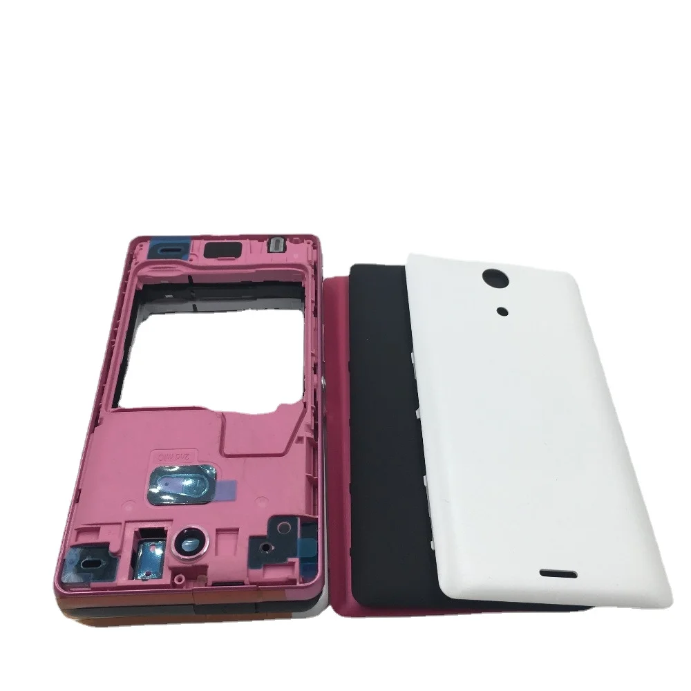 

Black White Pink Middle Frame Bracket Panel For Sony Xperia ZR M36H C5502 C5503 Front Frame Bezel Panel Housing