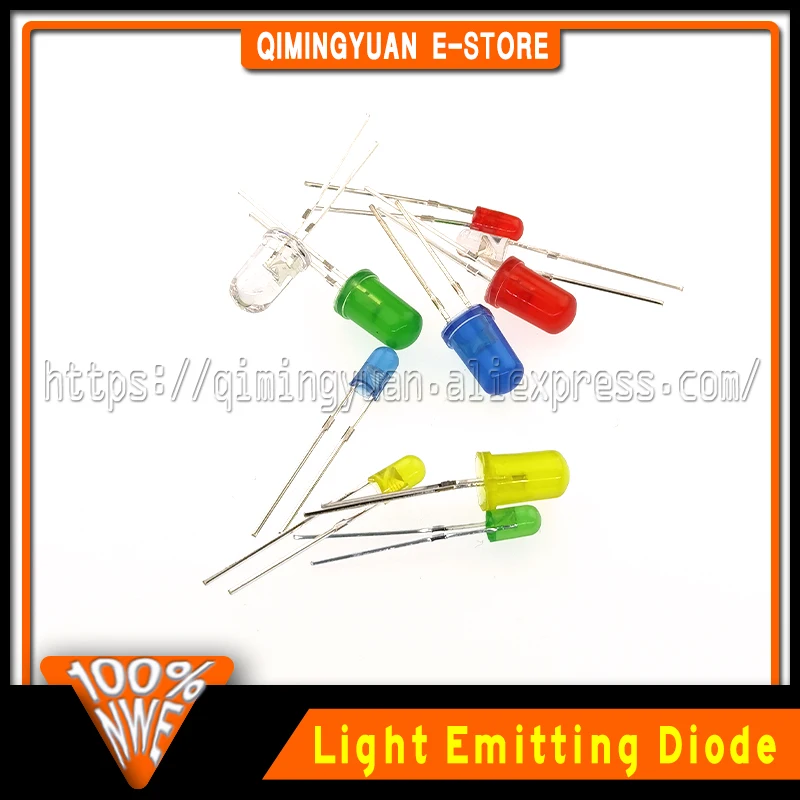 Набор светодиодов QIMIWON 3 мм 5 смешанные цвета |