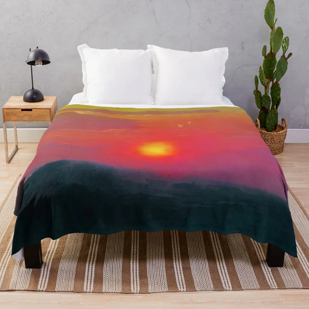 Arkhyp Kuindzhi-красное одеяло с закатом термобелье для путешествий красивые одеяла