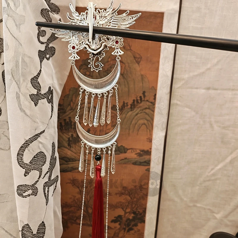 Фото Аксессуар для сцены Heaven Offices Blessing Hua Cheng Cosplay E-Ming Streamer Headwear The Saber E'Ming Huacheng №3