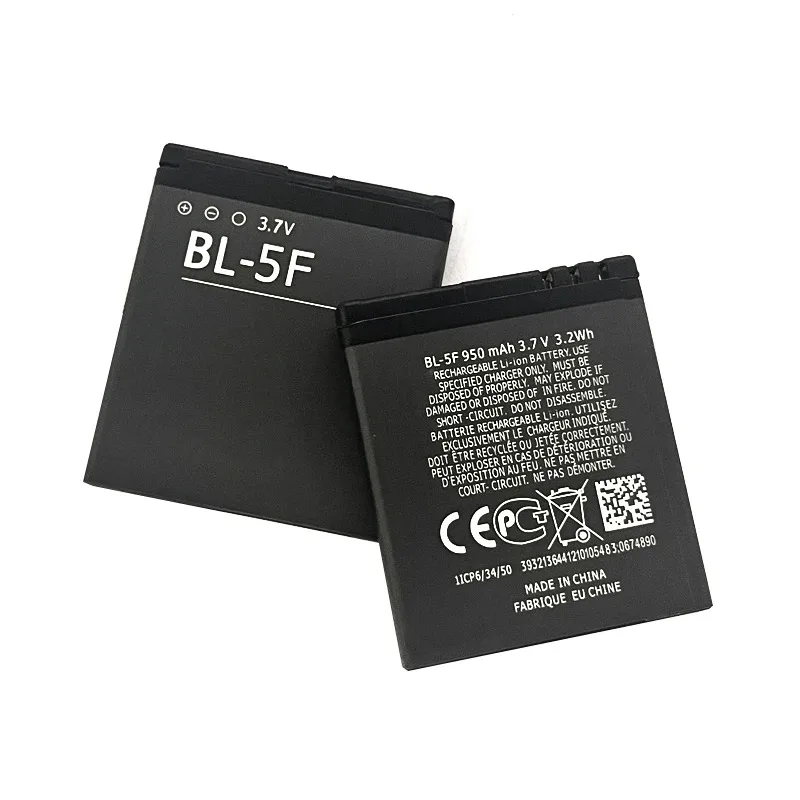 Фото Сменная батарея BL-5F BL5F Bl 5F 950 мАч для мобильных телефонов E65 N93i N95 N96 N98 6290 6210S 6210n 6710NC5-01 №4