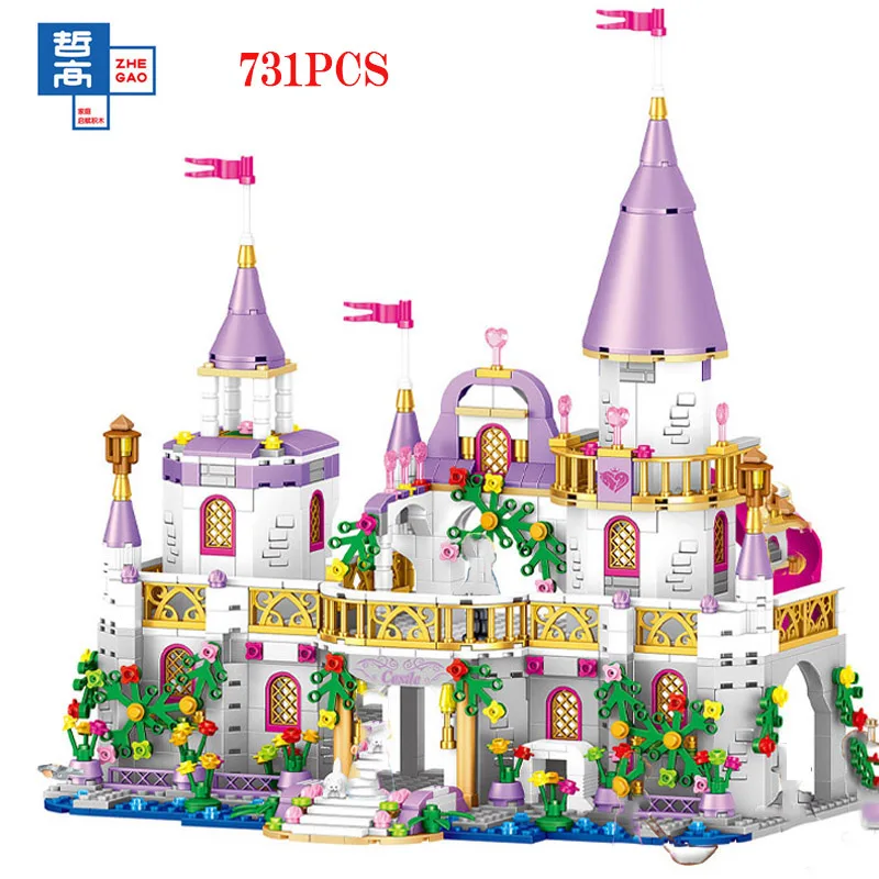 

Friends for Princess Building Blocks Windsor Castle Prince Girl Series Children's Educational Assembled Toys