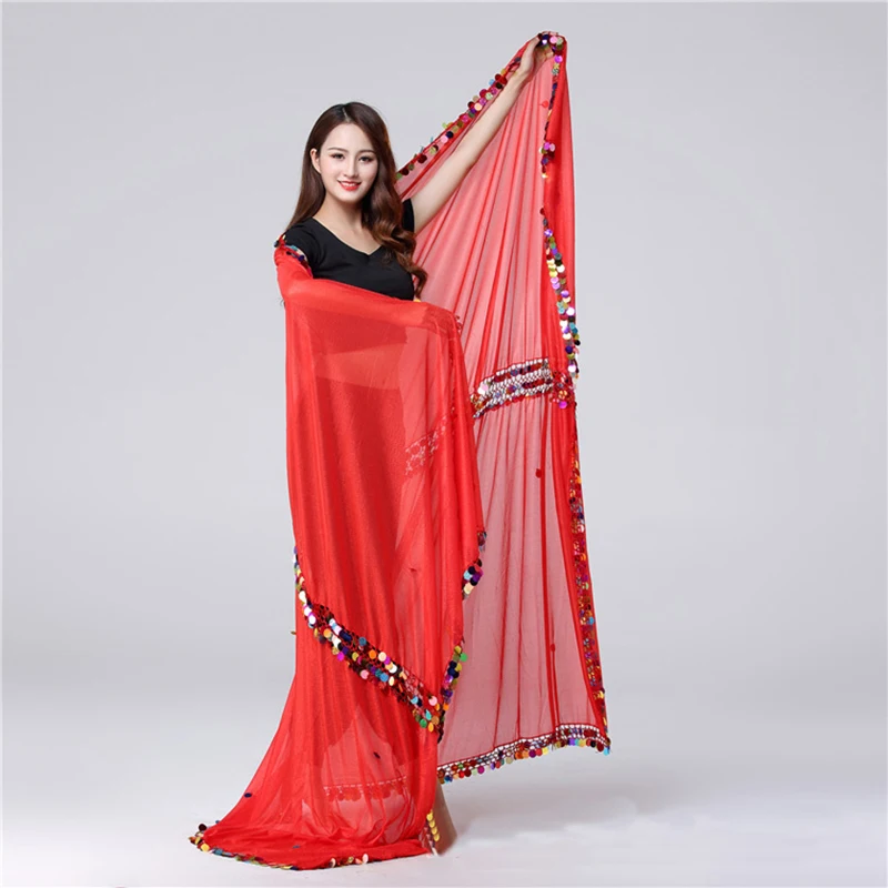 Шарф для танца живота Малайя с блестками