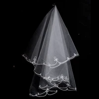 new spring design bridal veil velos de noiva one layer veil wedding veils