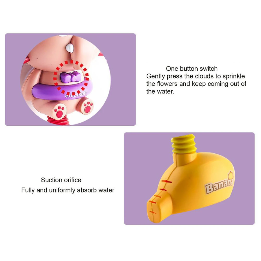 Электрическая игрушка-смеситель для ванной и душа в виде слона |