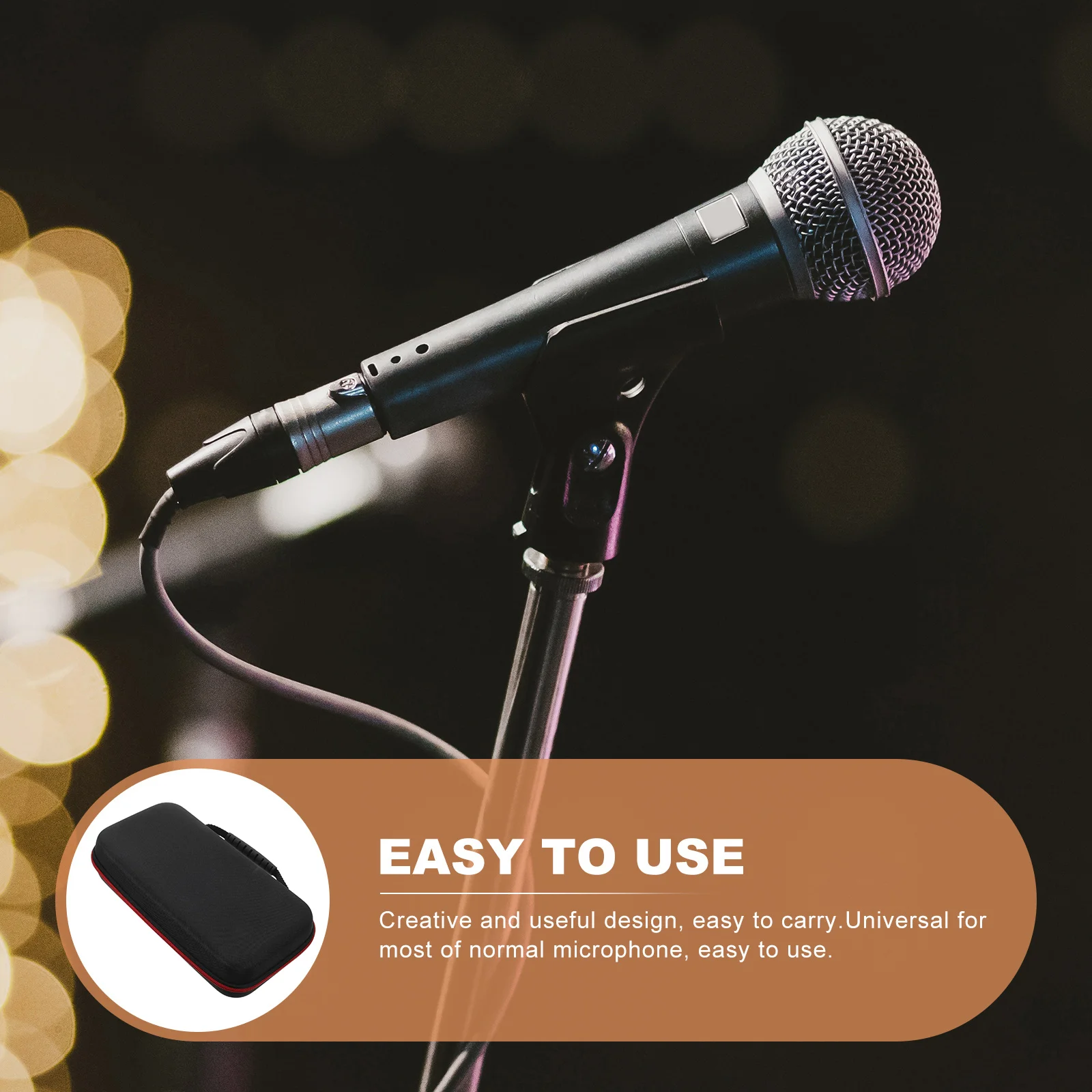 Чехол для микрофона с сумкой хранения Micrófono крошечный держатель губки жесткий