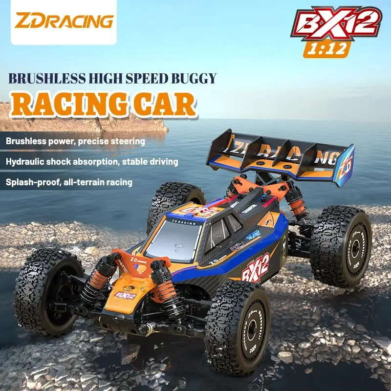Фото ZD Racing RC Car Racing BX-12 1/12 Бесщеточный 2,4 ГГц 70 км/ч Высокоскоростной пульт дистанционного управления Гоночный багги Автомобиль для взрослых и детей Игрушки №1