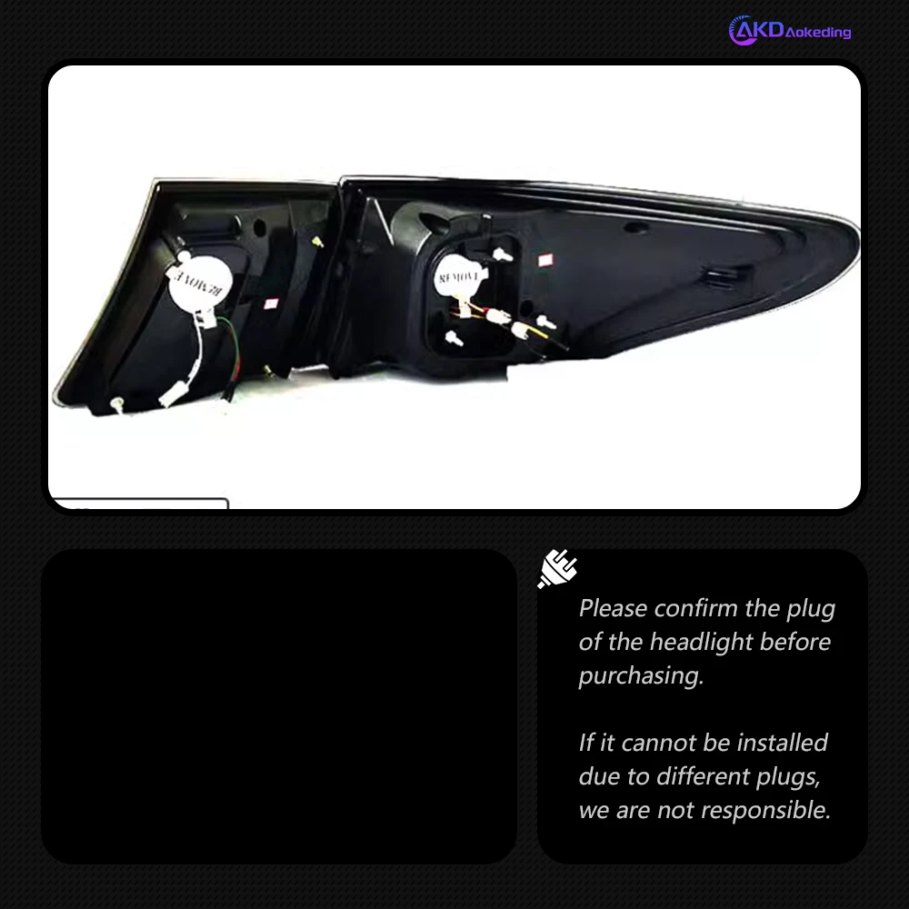 Задний фонарь AKD для Lexus LS460 Светодиодный задний 2006-2009 LS600 LS400 LS430 противотуманный