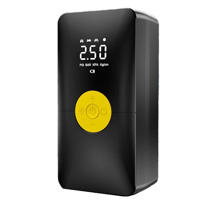 Насос воздушный аккумуляторный для шин портативный компрессор с разъемом Type-C