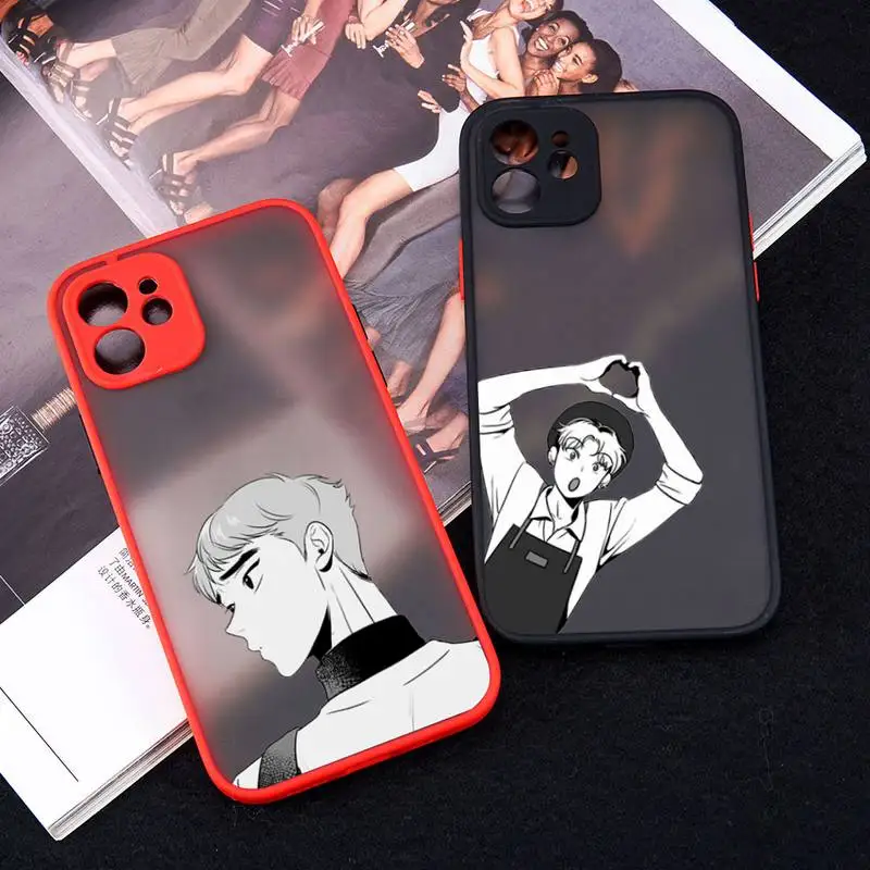 

Anime haikyuu Phone Case Red Color Matte Transparent For iPhone 13 12 11 Pro Max Mini X XR XS 7 8 Plus