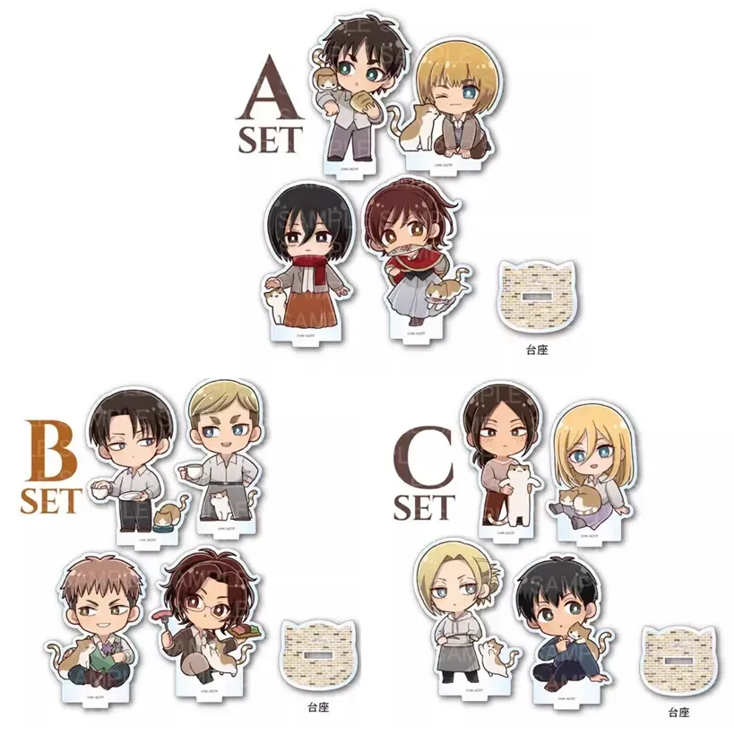 Набор мини-фигурок &quotMikasa Erwin Armin Levi Eren&quot Tomoontoy