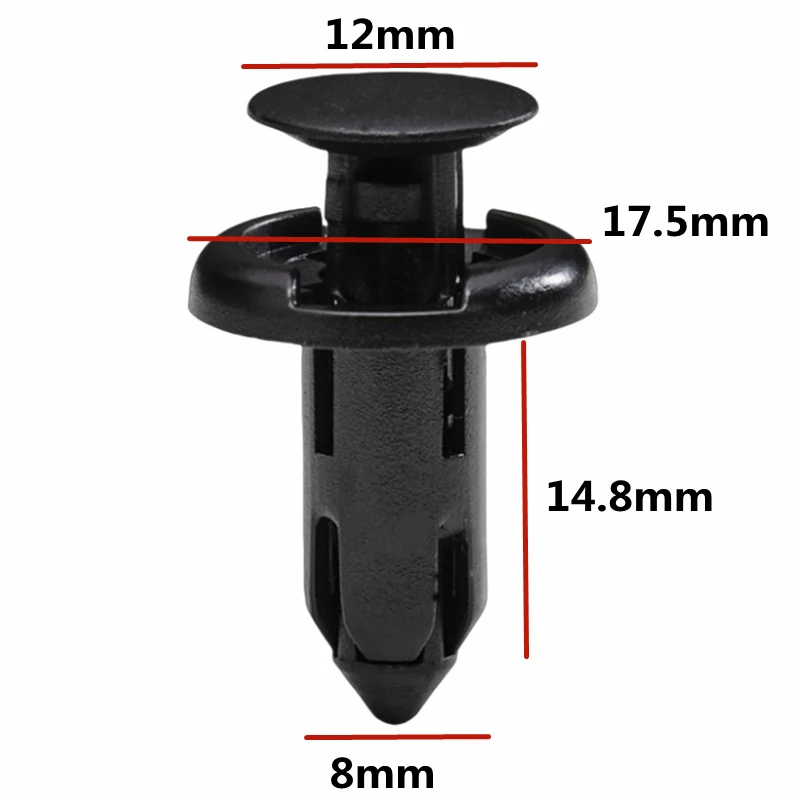 

20 шт. подходят для 8 мм пластиковые заклепки для крыльев, автомобильный фиксатор, пластиковые крепления, автомобильный зажим для Honda 90505-SX0-003 B16