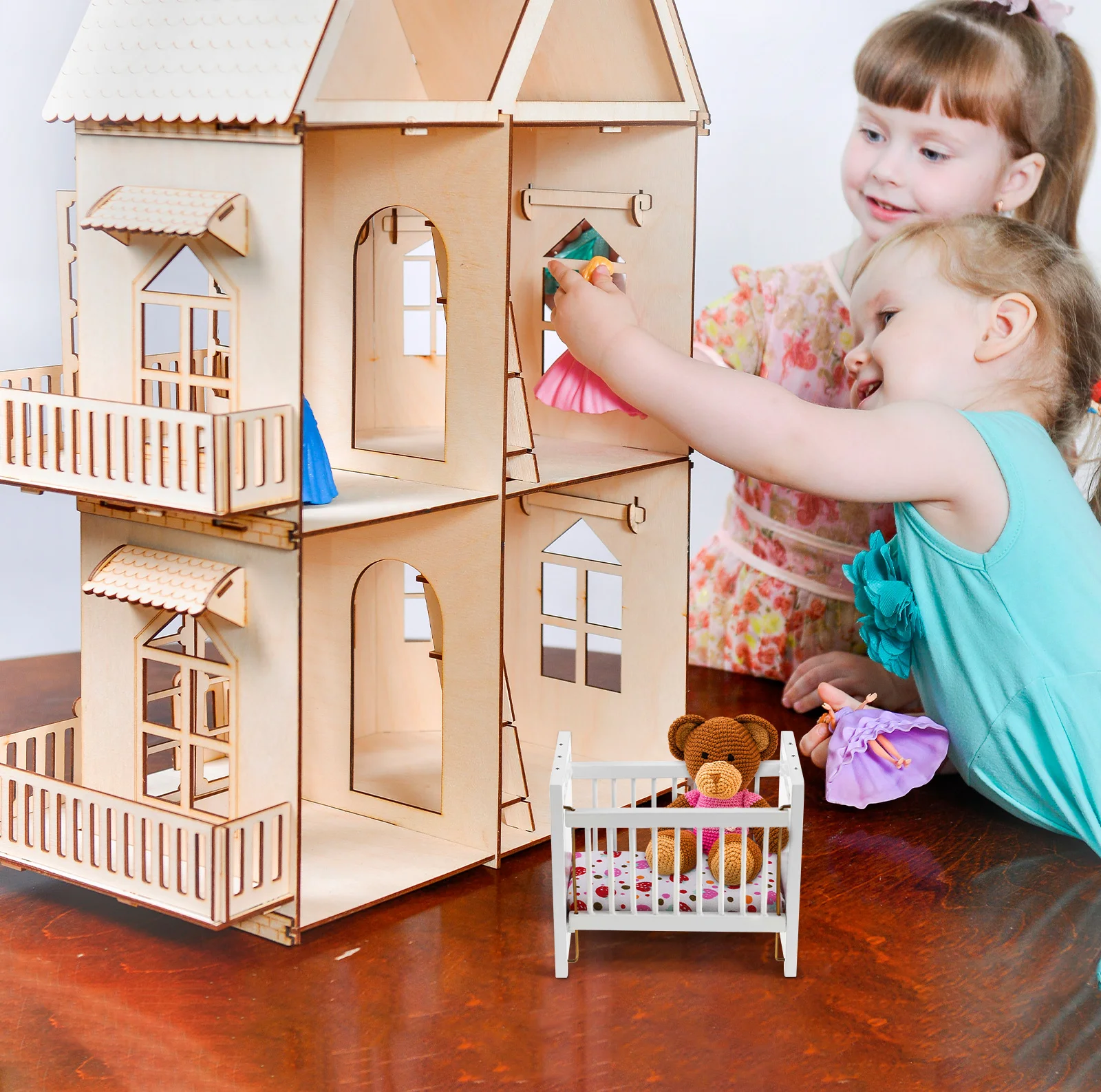 чудо-дерево кукольный домик ph023. деревянный кукольный домик. чудо дом отзывы. деревянные домики для кукол чудо дерево. чудо-домик конструктор с мебелью.
