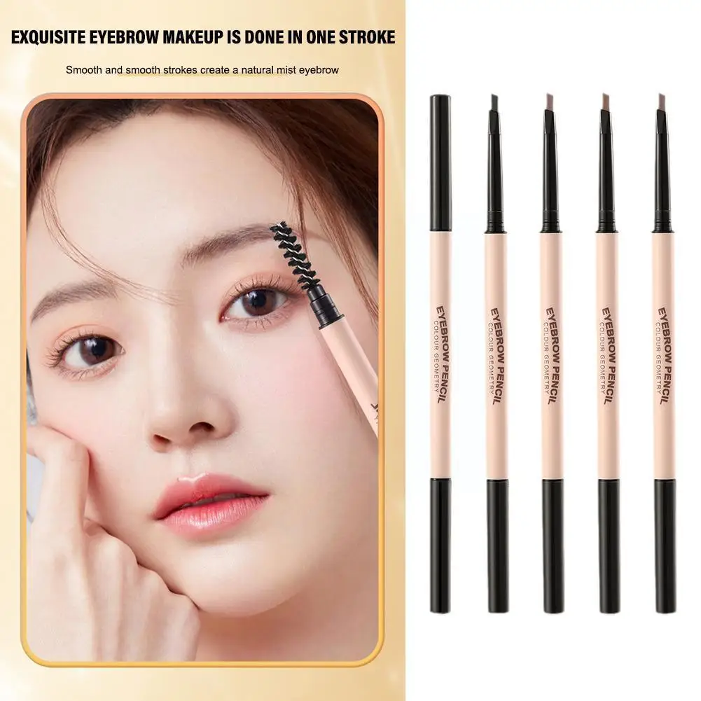 

Natural Eyebrow Pencil Double Ended Waterproof Long 4 Lasting Brush Makeup Color Pen Eyebrow Fine Tools With Extremely Auto E0P9