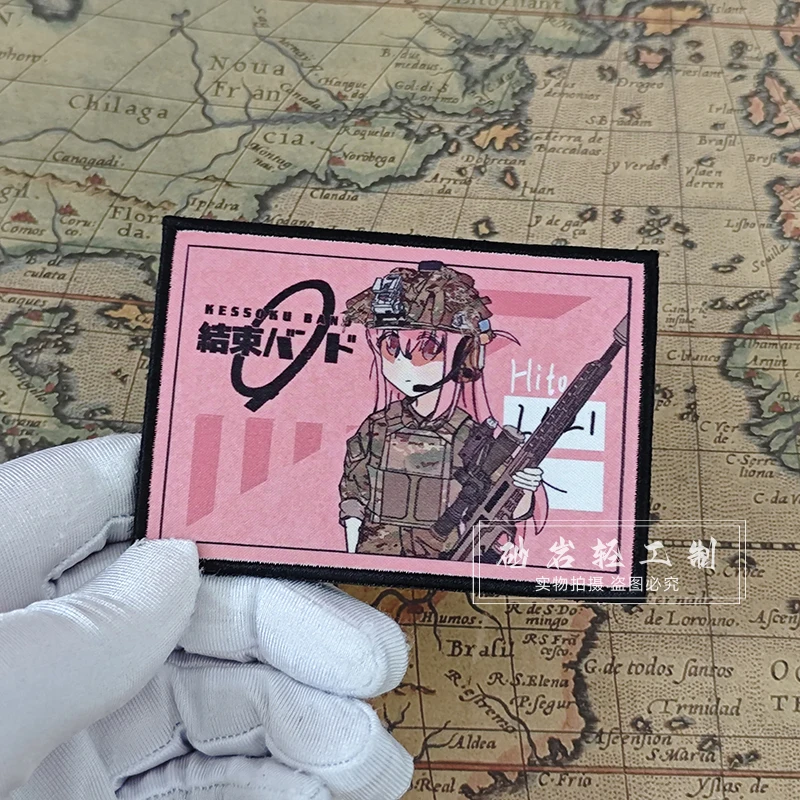 BOCCHI THE ROCK! Наклейки на одежду с крючком и петлей