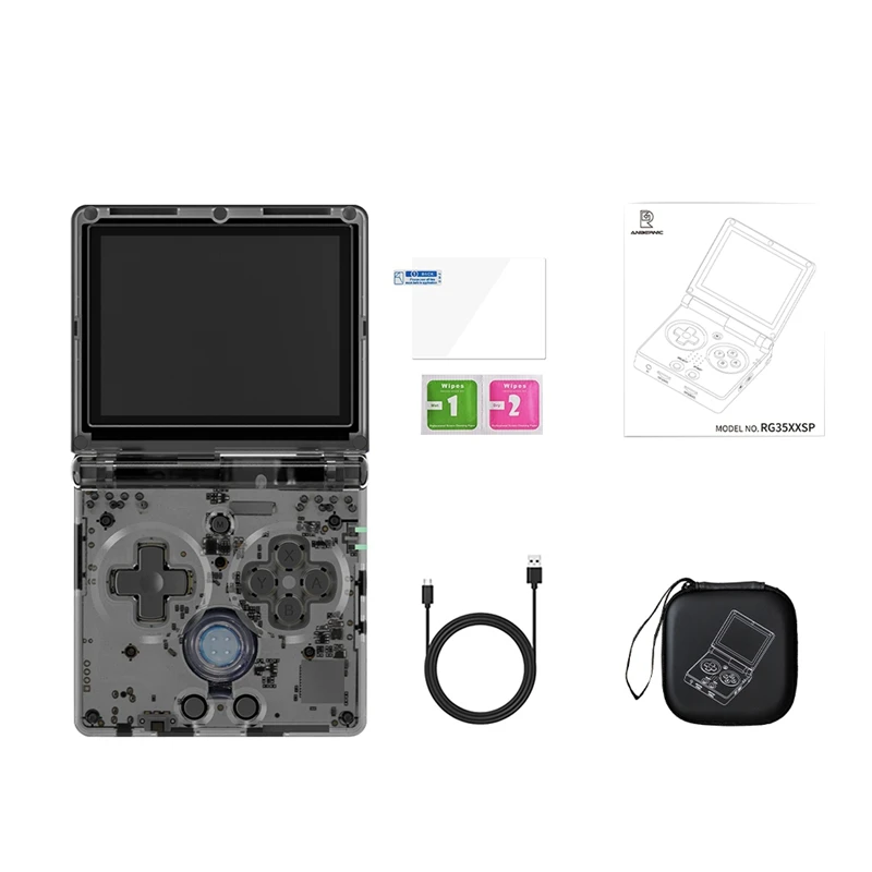 Портативная игровая консоль для ANBERNIC RG35XXSP классическая складная откидная крышка