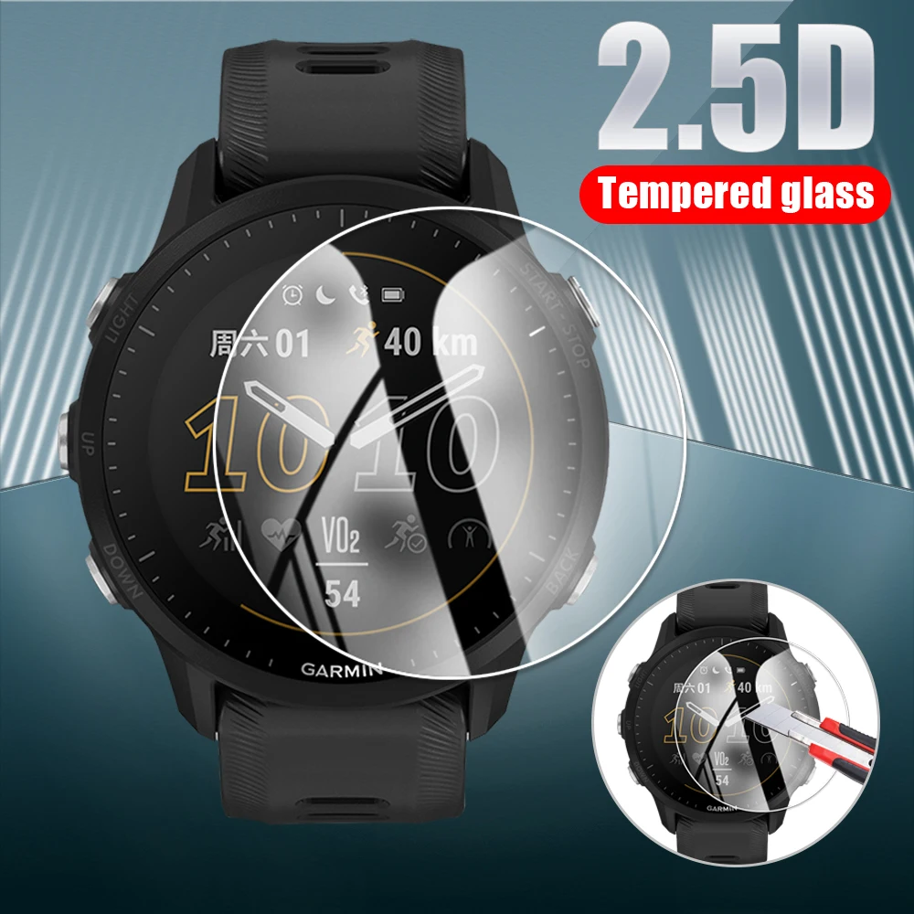 

Tempered Glass Protective Film For Garmin Forerunner 955 255 255S 945 935 645 245 235 Music Smart Watch Screen Protector Cover