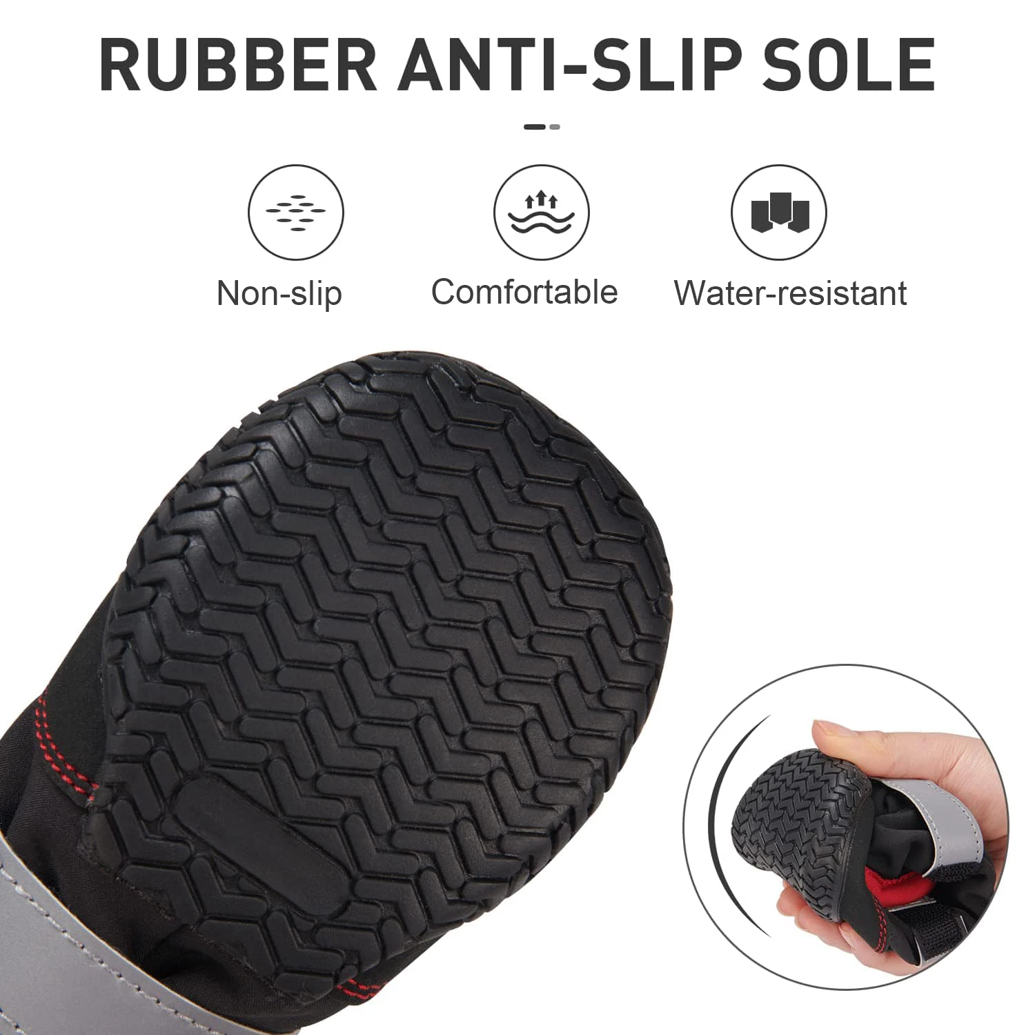 Pаспродажа Нескользящие уличные высокие ботинки для маленьких, средних и больших собак, зимние ботинки для собак, водонепроницаемые светоотражающие з... Цена Нескользящие уличные высокие ботинки для маленьких, средних и больших собак, зимние ботинки для собак, водонепроницаемые светоотражающие з...