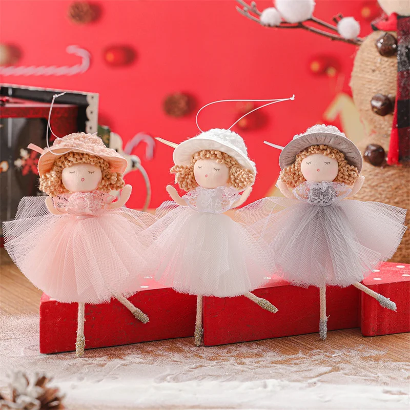 

Кукла ангела, подвесные украшения на рождественскую елку, подвесные украшения на новогоднюю и рождественскую елку, кулон для дома, подарок для детей