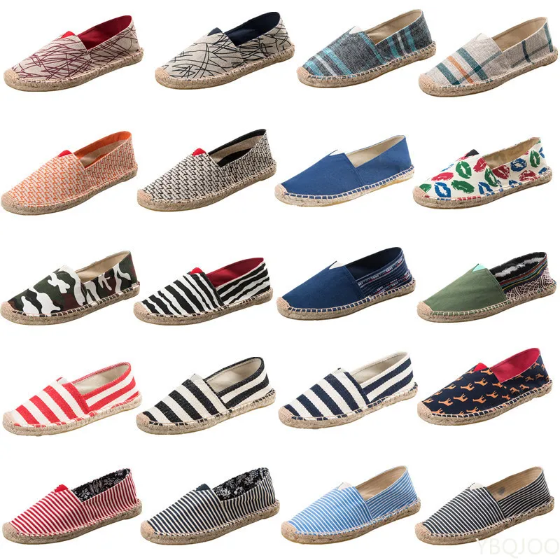 Mens Espadrilles Men Patchwork Slip on 