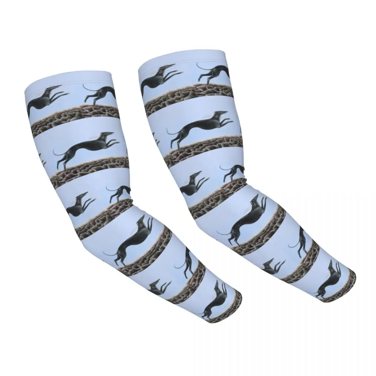 

Greyhound прыгающая Спортивная компрессионная рукоятка, мужская, женская, белая, собака, солнце, защита от УФ-лучей, татуировка, накидка