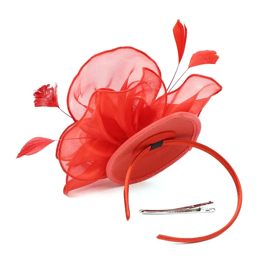 Цветочная сетчатая повязка на голову Royal Ascot Race Fascinators Цилиндр Головные уборы