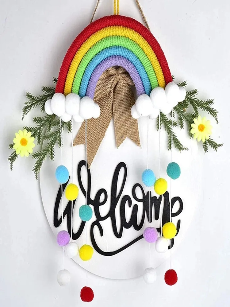 

Woven Rainbow Decoration Kids Baby Room Decorations Nordic Style Home Furnishings Rainbow Ornaments Room Decoration Accessories