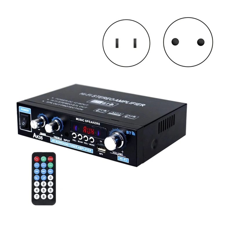 AK35 цифровой усилитель мощности 2-канальный общие автомобильные аксессуары
