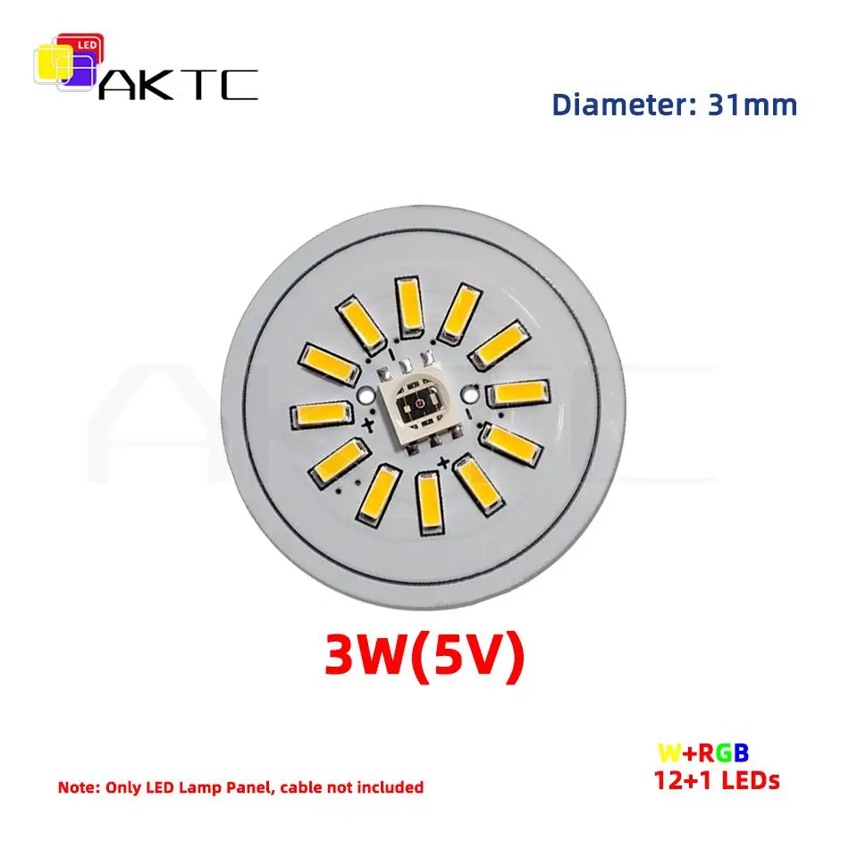

Светодиодные круги Ankatec 31mm-4014+RGB-5V-O/F 5 шт.
