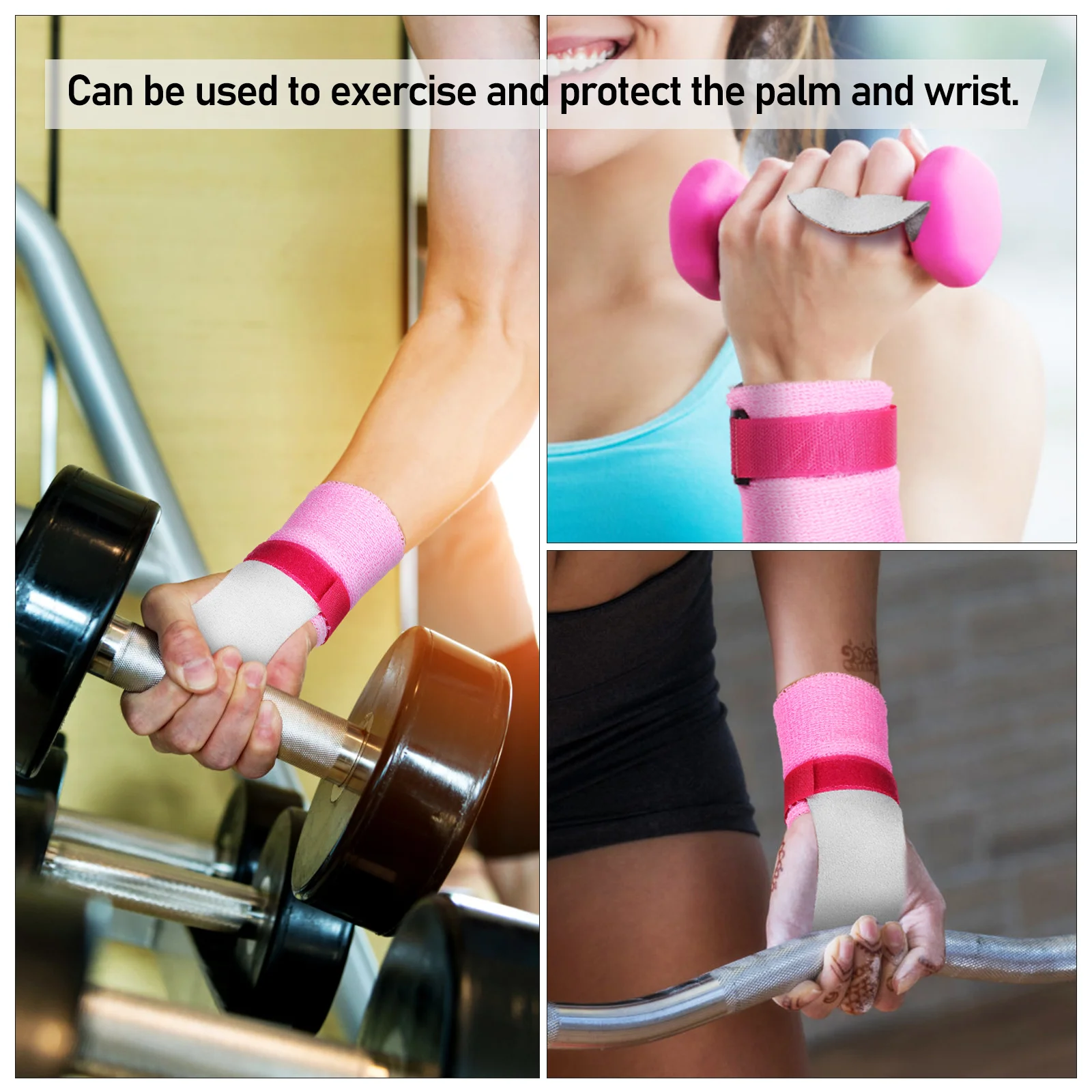 

4 Pcs Palm Protector Kids Barbell Gymnastic Grip Elasticity Gymnastics Grips Equipment Cowhide Children Cover Sweatbands