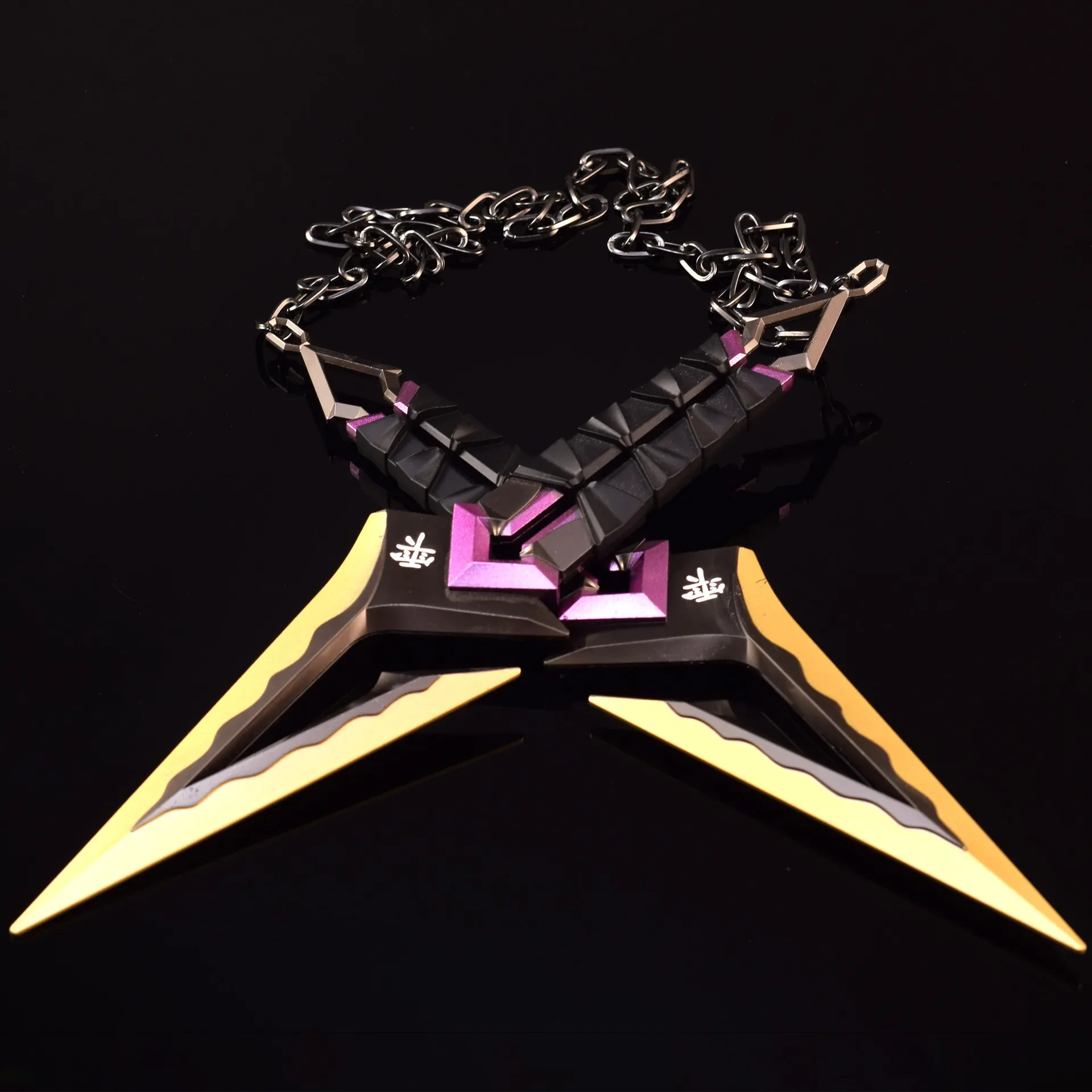 22 см Valorant Kuronami No Yaiba пара фиолетовая цельнометаллическая игрушка меч игры