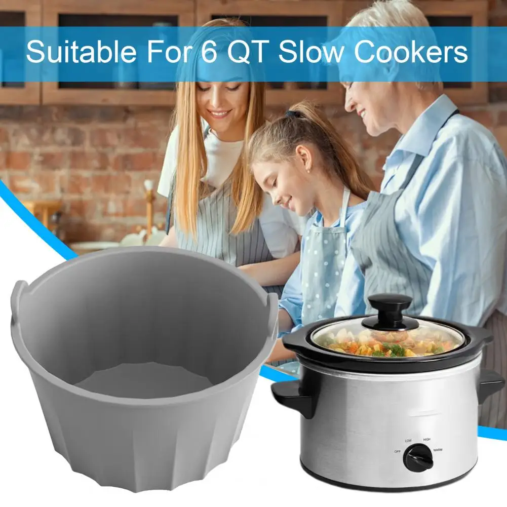 Oval Cooker Liner Reusable Non-stick Heat-Resistant Round Co