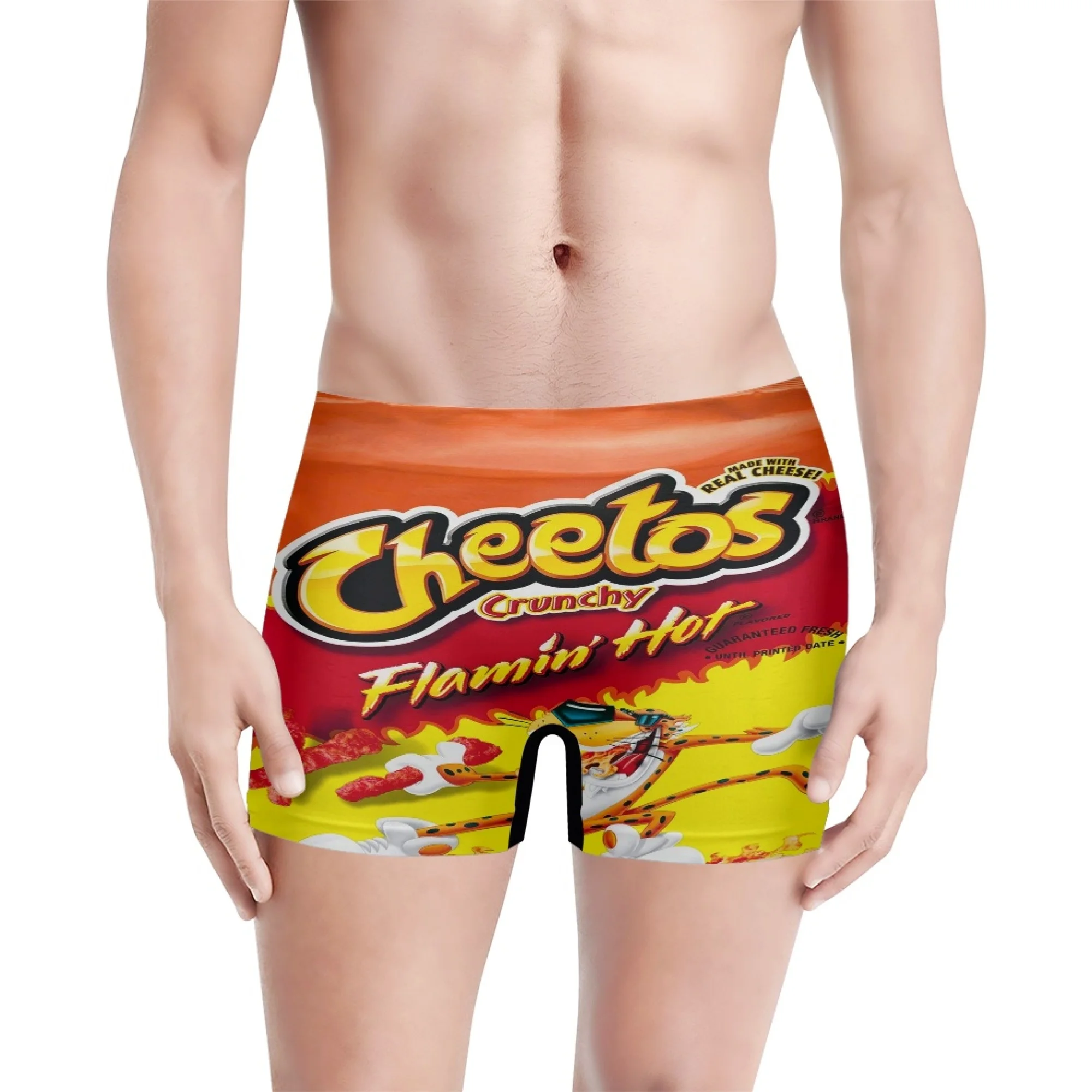 

Funny Novel Cheeto Snack 3D Print Seamless Soft Man Underwear Men Boxer Pants Breathable Comfortable Underpants