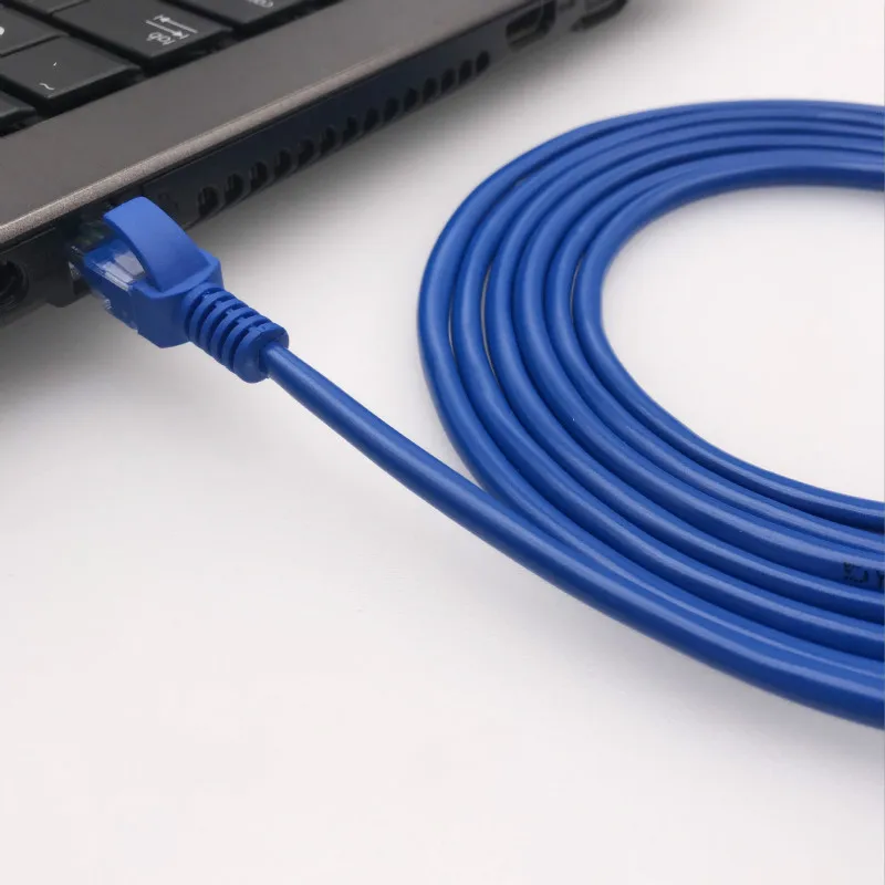 Кабель CAT 5e 1 м 2 м 3 м 5 м 10 м Ethernet синего цвета для ПК модемов маршрутизаторов |