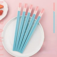 5pairs new alloy chopsticks high temperature resistant reusable sushi anti slip food chopsticks kitchen tableware accessoires