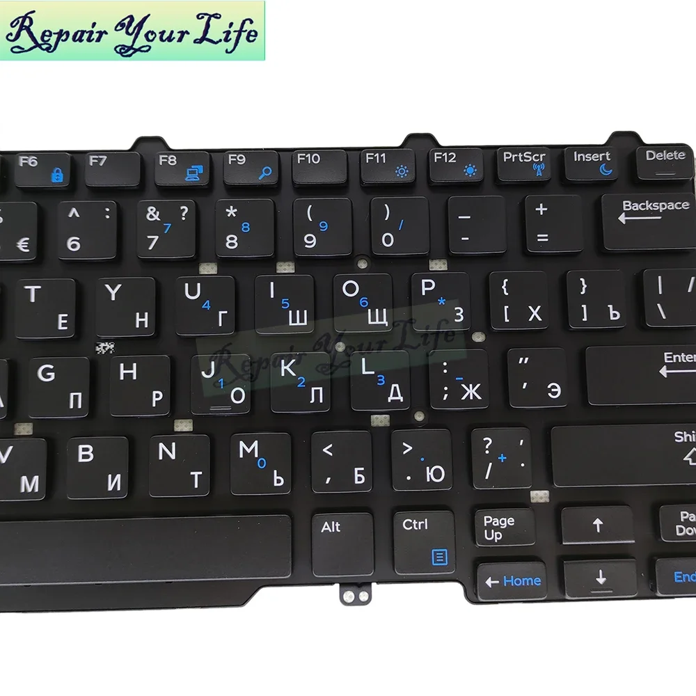 Фото Американская русская клавиатура для Dell Latitude 13 3340 3350 E5450 E5470 E7450 E7470 0XGXRH XGXRH английские клавиатуры для ноутбуков без подсветки №3
