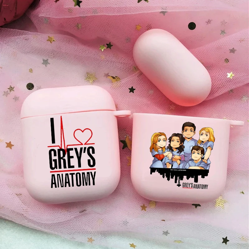 

Greys Anatomy You are my person Soft silicone TPU Case For AirPods Pro 1 2 3 Pink Silicone Wireless Bluetooth Earphone Box Cover