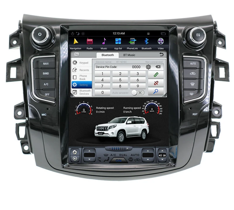

10.4" tesla style vertical screen android 9.0 Six core Car video radio Navigation for Nissan Navara NP300 Terra Renault Alaskan