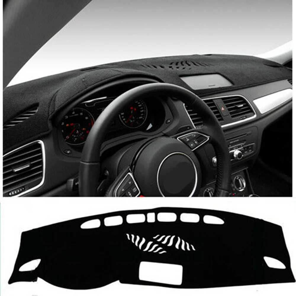 

Передний коврик для приборной панели, ковер для Audi Q3 2010-2015, черный автомобильный коврик для приборной панели, термостойкий Коврик, солнцезащитный козырек, затеняющая полоса, отделка