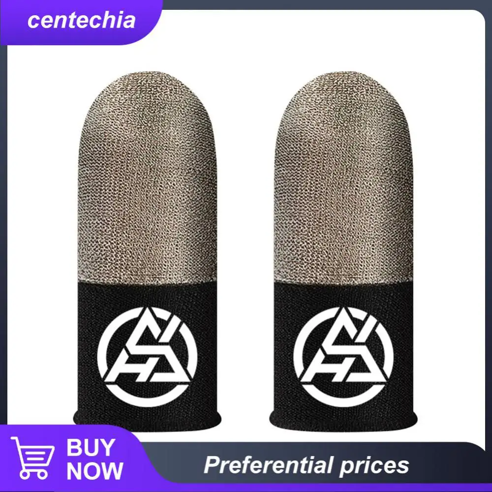 

Touch Screen Gloves Breathable Sterling Silver Fiber Thumb Fingertip Sleeves Sweatproof Universal Finger Cover Gaming Accessorie