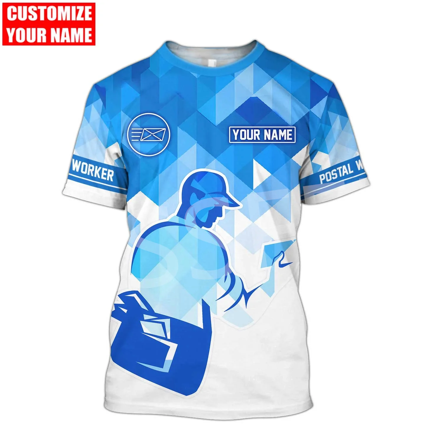 Новинка Модные Винтажные ретро рубашки для косплея почтовых работников с именем