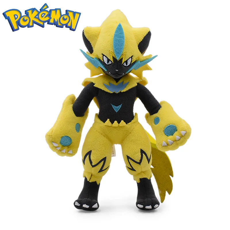 

Pokemone Plush Doll Toys Zeraora Anime Action Figures 25Cm Soft Stuffed Plushie Toys Animal Puppet Peluches Gifts for Kid