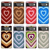 love heart swirl case for google pixel 6 pro 3a xl 3 3xl 4xl 4 4a 5g 5 5a 5g protection shell silicone covers bumper fundas