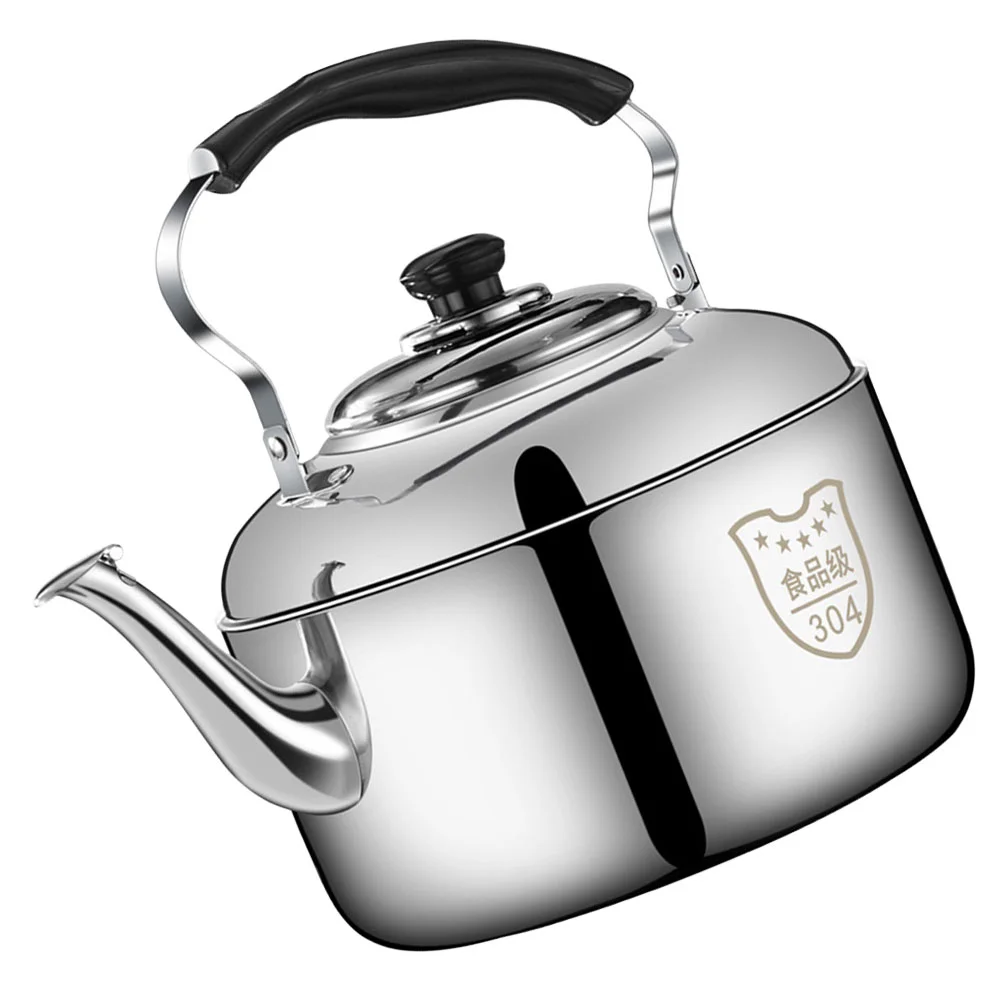 

304 Stainless Steel Kettle Teapot Teakettle Stove Top Whistling Beep Kitchen Water Boiler Stovetop