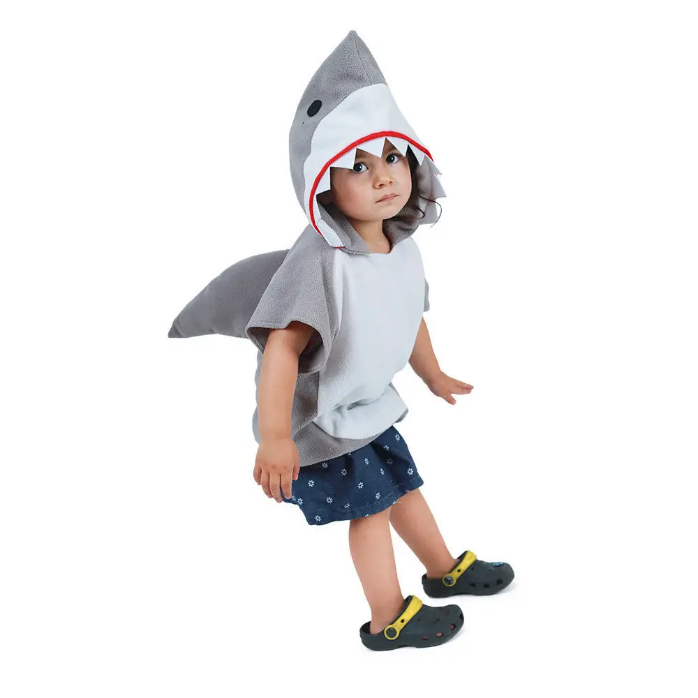 

Umorden Cute Hoodie Gray Shark Costume for Toddler Child Kids Boys Girls 3T 4T 6T Purim Halloween Party Fancy Dress Cosplay