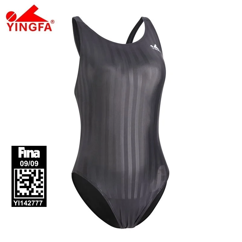Профессиональный Водонепроницаемый купальник Yingfa FINA, устойчивый к хлору, Женский цельный купальник для соревнований, купальный костюм для девушек