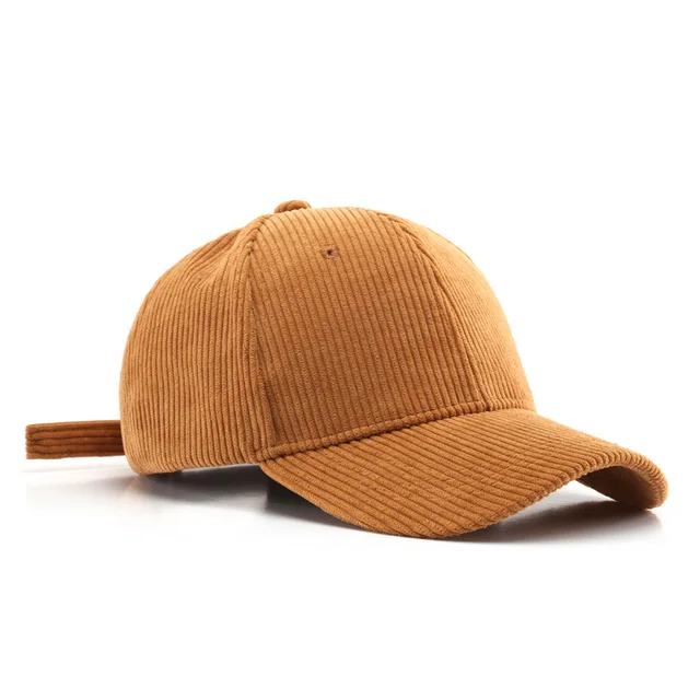 Fashion Solid Color Corduroy Baseball Cap Women Men Autumn Outdoor Visor Sun Caps Unisex Retro Casual Snapback Sports Hat 2
