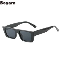 boyarn 2022 new sunglasses steampunk trend net red ins same frame square flat top fashion street shot sunglasses